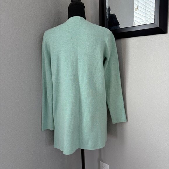J Crew Vanessa Knit Sweater Cardigan Coatigan Mint Green XS - Picture 4 of 13